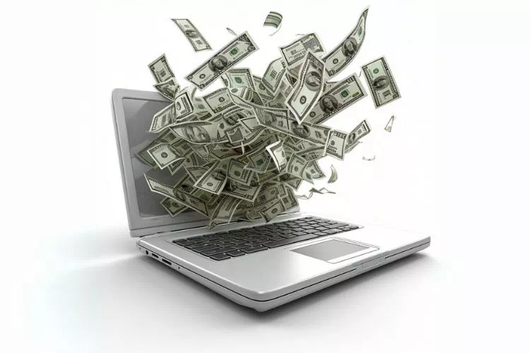 Argent gagné sur internet