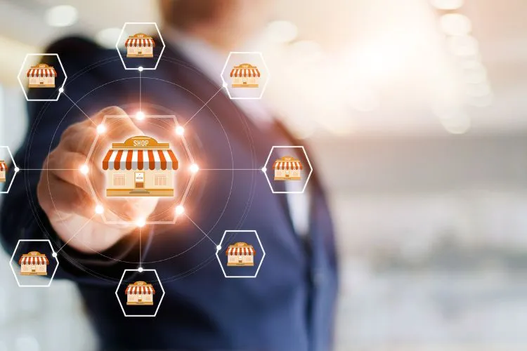 Maison-mère d'une entreprise avec ses franchises.