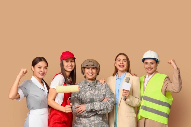 Femmes de métiers différents