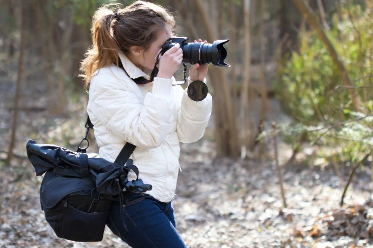 Photographe dans la nature
