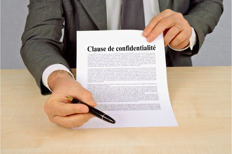 Clause de confidentialité d'un contrat
