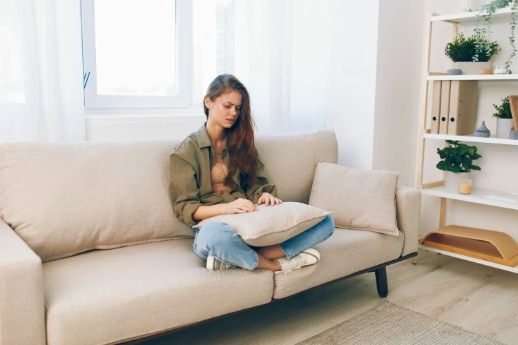 Femme en arrêt maladie pour dépression