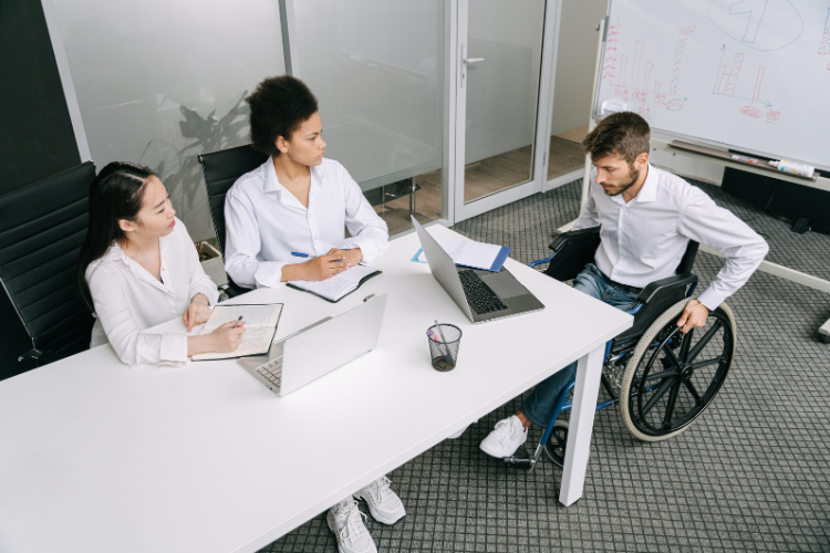 Personne handicapée en entreprise
